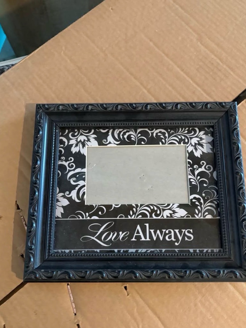 Black 'Love Always' Decorative Picture Frame